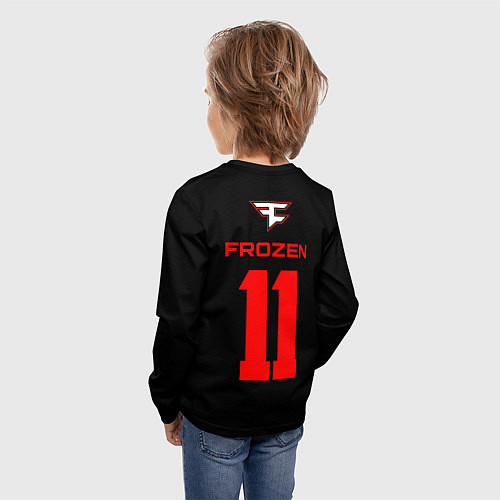 Детский лонгслив FaZe Clan - Frozen 11 / 3D-принт – фото 4