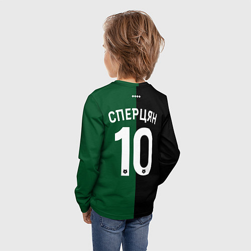Детский лонгслив Сперцян - ФК Краснодар / 3D-принт – фото 4