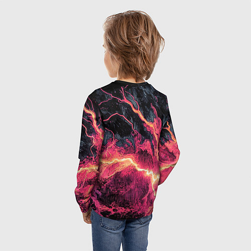 Детский лонгслив Bones в мантии со звездами / 3D-принт – фото 4