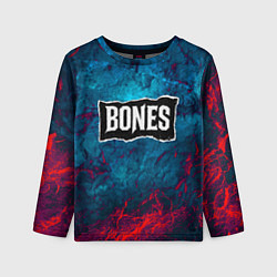 Лонгслив детский Логотип Bones, цвет: 3D-принт