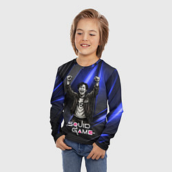 Лонгслив детский Победа игрока 456 Игра в кальмара, цвет: 3D-принт — фото 2