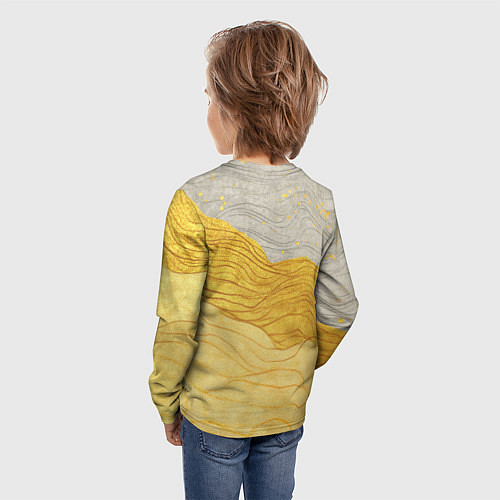 Детский лонгслив Lana Del Rey в джинсовом костюме / 3D-принт – фото 4