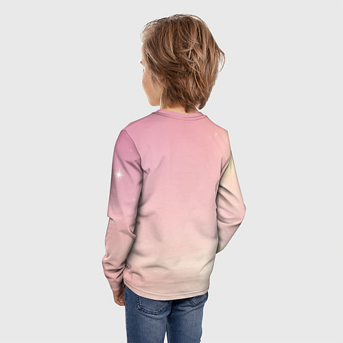 Детский лонгслив Балерина капучино ии мем / 3D-принт – фото 4