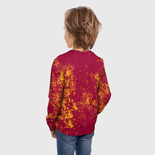 Детский лонгслив Майами Хит - брызги красок / 3D-принт – фото 4