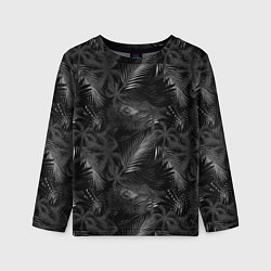 Детский лонгслив Palm black and white