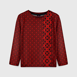 Лонгслив детский Обережный славянский орнамент, цвет: 3D-принт