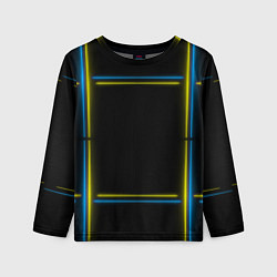 Детский лонгслив Neon yellow blue