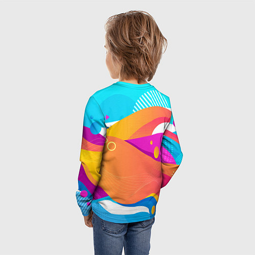 Детский лонгслив Леди Гага в стиле комиксов / 3D-принт – фото 4