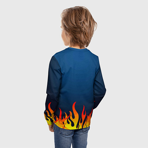 Детский лонгслив Леди Гага байкер / 3D-принт – фото 4