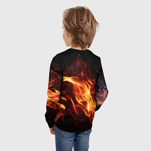 Детский лонгслив Леди Гага на мотоцикле / 3D-принт – фото 4