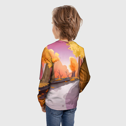 Детский лонгслив Сиратори Айра Дандадан с щенком / 3D-принт – фото 4