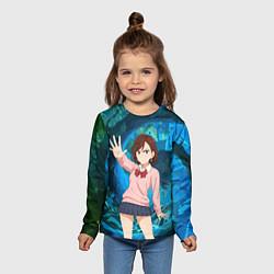 Лонгслив детский Сиратори Айра - знак стоп, цвет: 3D-принт — фото 2