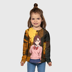 Лонгслив детский Недовольная Сиратори Айра, цвет: 3D-принт — фото 2