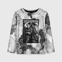 Лонгслив детский XXXTentacion облокотился об зеркало, цвет: 3D-принт