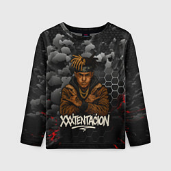 Лонгслив детский XXXTentacion со скрещенными руками, цвет: 3D-принт