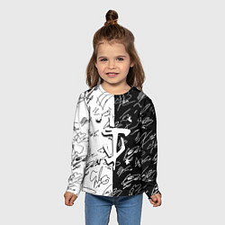 Лонгслив детский Doom автографы, цвет: 3D-принт — фото 2