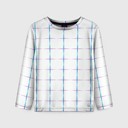 Детский лонгслив Color white blue stripes