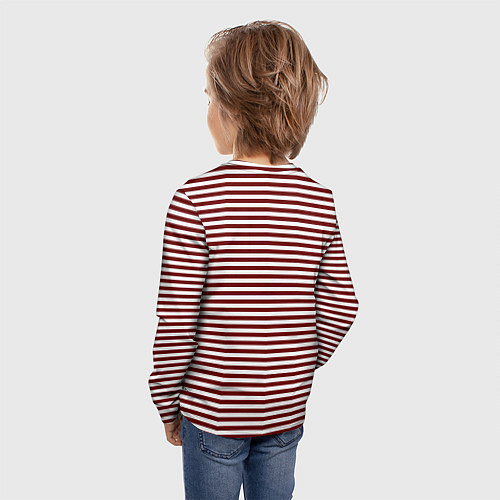 Детский лонгслив Тельняшка спецназовца / 3D-принт – фото 4