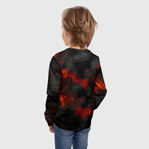 Детский лонгслив Главный на кухне - кастрюля / 3D-принт – фото 4