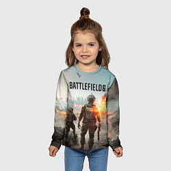 Лонгслив детский Солдаты из Battlefield 6, цвет: 3D-принт — фото 2