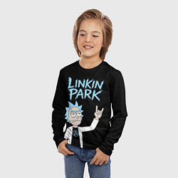 Лонгслив детский Linkin Park и Рик рокер двухсторонняя, цвет: 3D-принт — фото 2