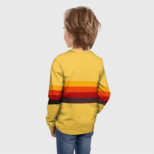 Детский лонгслив Ретро автобус ГЗА-651 поп-арт / 3D-принт – фото 4