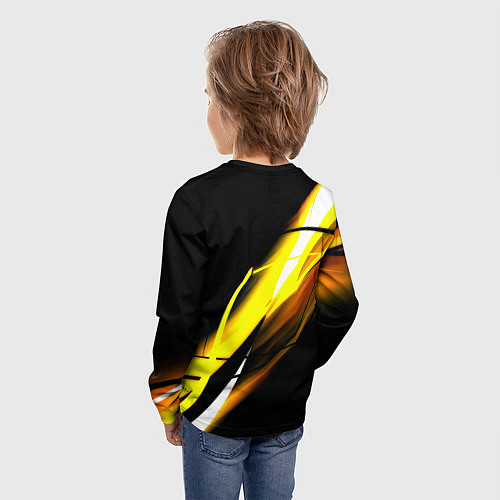 Детский лонгслив Doom геометрия из полос / 3D-принт – фото 4