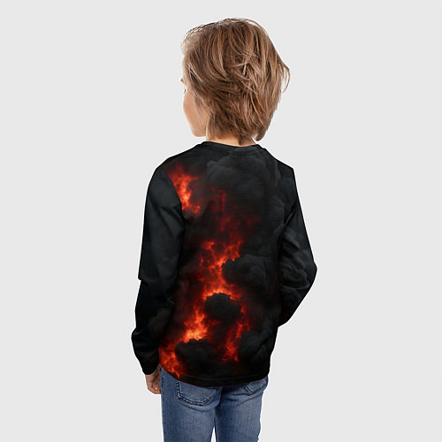 Детский лонгслив Саня сказал - Саня сделал / 3D-принт – фото 4