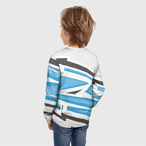 Детский лонгслив Если Саня опоздал значит так надо / 3D-принт – фото 4