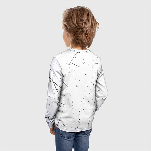 Детский лонгслив Дела Саши громче слов / 3D-принт – фото 4