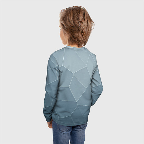 Детский лонгслив Сашин удар - аргумент без слов / 3D-принт – фото 4