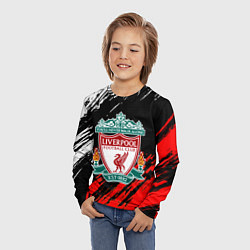 Лонгслив детский Арсенал краски текстура, цвет: 3D-принт — фото 2