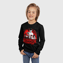 Лонгслив детский Очень странные дела постер, цвет: 3D-принт — фото 2