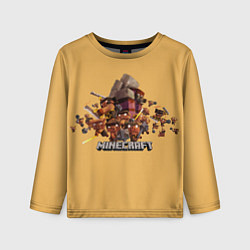 Лонгслив детский Пиглины майнкрафт, цвет: 3D-принт