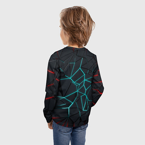 Детский лонгслив Геометрия света / 3D-принт – фото 4