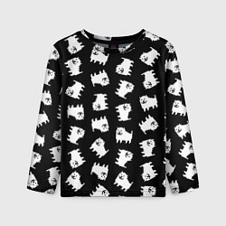 Лонгслив детский Annoying dog pattern - Undertale, цвет: 3D-принт