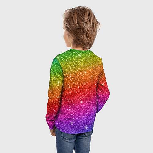 Детский лонгслив Цыпленок школьник с рюкзаком / 3D-принт – фото 4