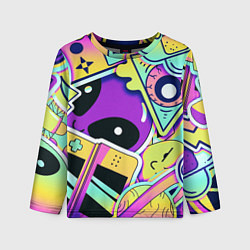 Лонгслив детский Пришелец, цвет: 3D-принт