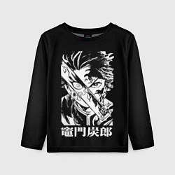 Лонгслив детский Клинок рассекающий демонов - slayer, цвет: 3D-принт