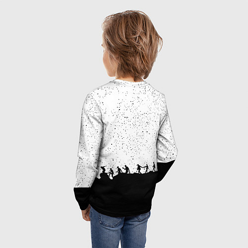 Детский лонгслив Borussia спорт лого люди / 3D-принт – фото 4