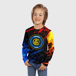 Лонгслив детский Интер битва огней, цвет: 3D-принт — фото 2
