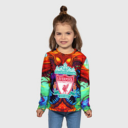 Лонгслив детский Ливерпуль монстр, цвет: 3D-принт — фото 2