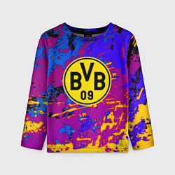 Детский лонгслив Borussia абстрактные краски