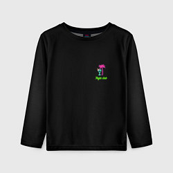 Детский лонгслив Night club neon