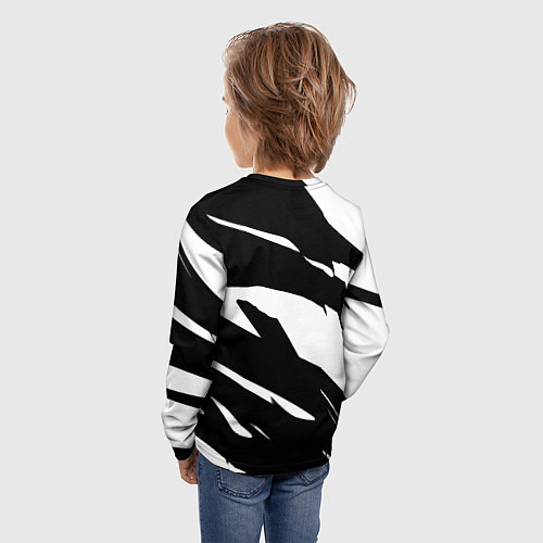 Детский лонгслив Челси геометрия полсоы / 3D-принт – фото 4