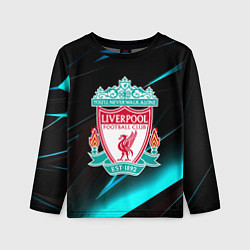 Детский лонгслив Liverpool neon stripes