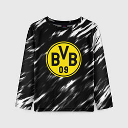 Детский лонгслив Borussia штрихи красок текстура