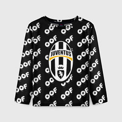 Лонгслив детский Juventus off pattern, цвет: 3D-принт
