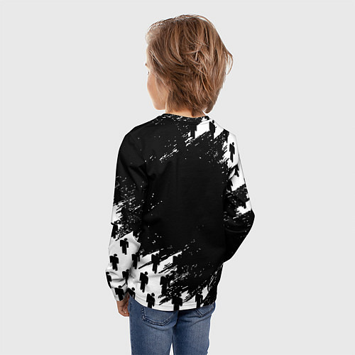 Детский лонгслив Ювентус пипл краски / 3D-принт – фото 4
