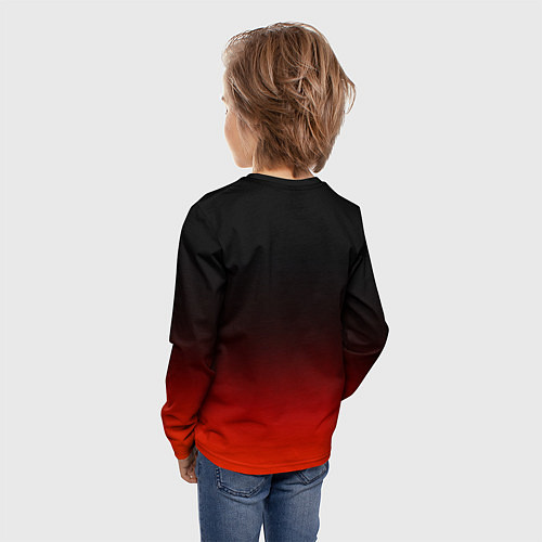 Детский лонгслив Пародия - Криминальное чтиво с мопсами / 3D-принт – фото 4